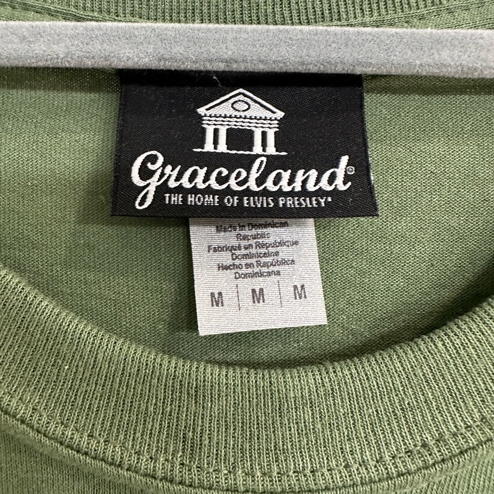 Grace Olive Green Elvis Presley Graphic Tee by Graceland - Picture 2 of 3